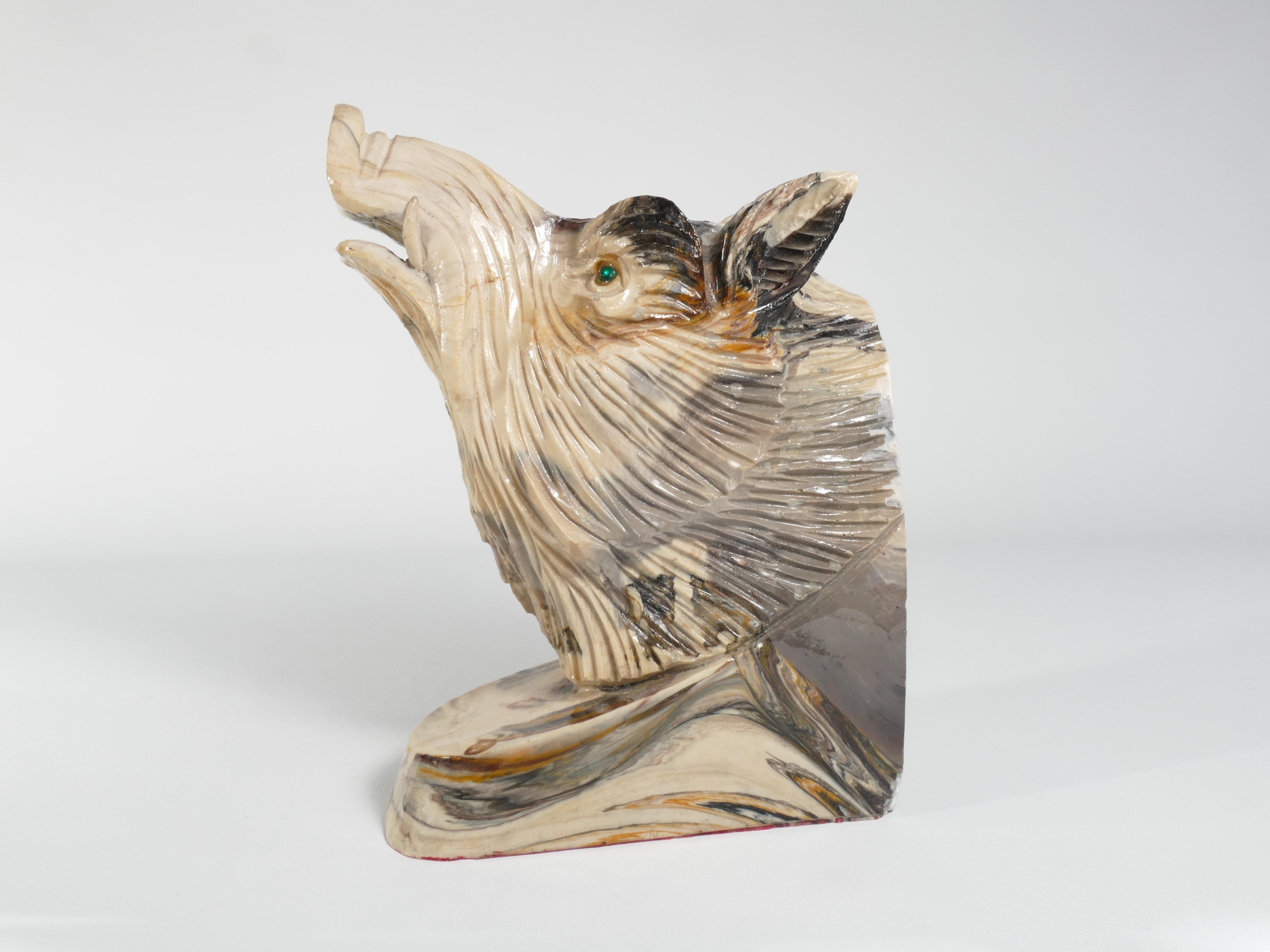 Heavy Bookend in the shape of a wild boar.  For Sale 4