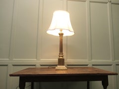 Heavy Brass Corinthian Column Table Lamp  This is a very attractive piece