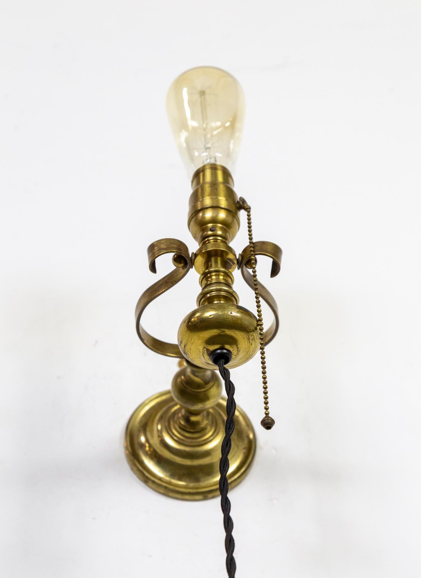 Heavy Brass Gimbal Ship Sconce For Sale 4