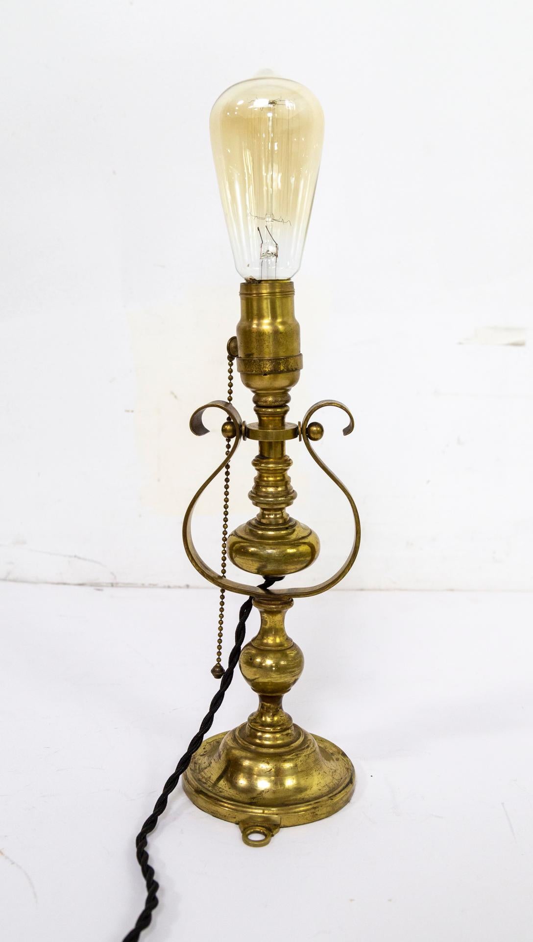 Heavy Brass Gimbal Ship Sconce For Sale 5