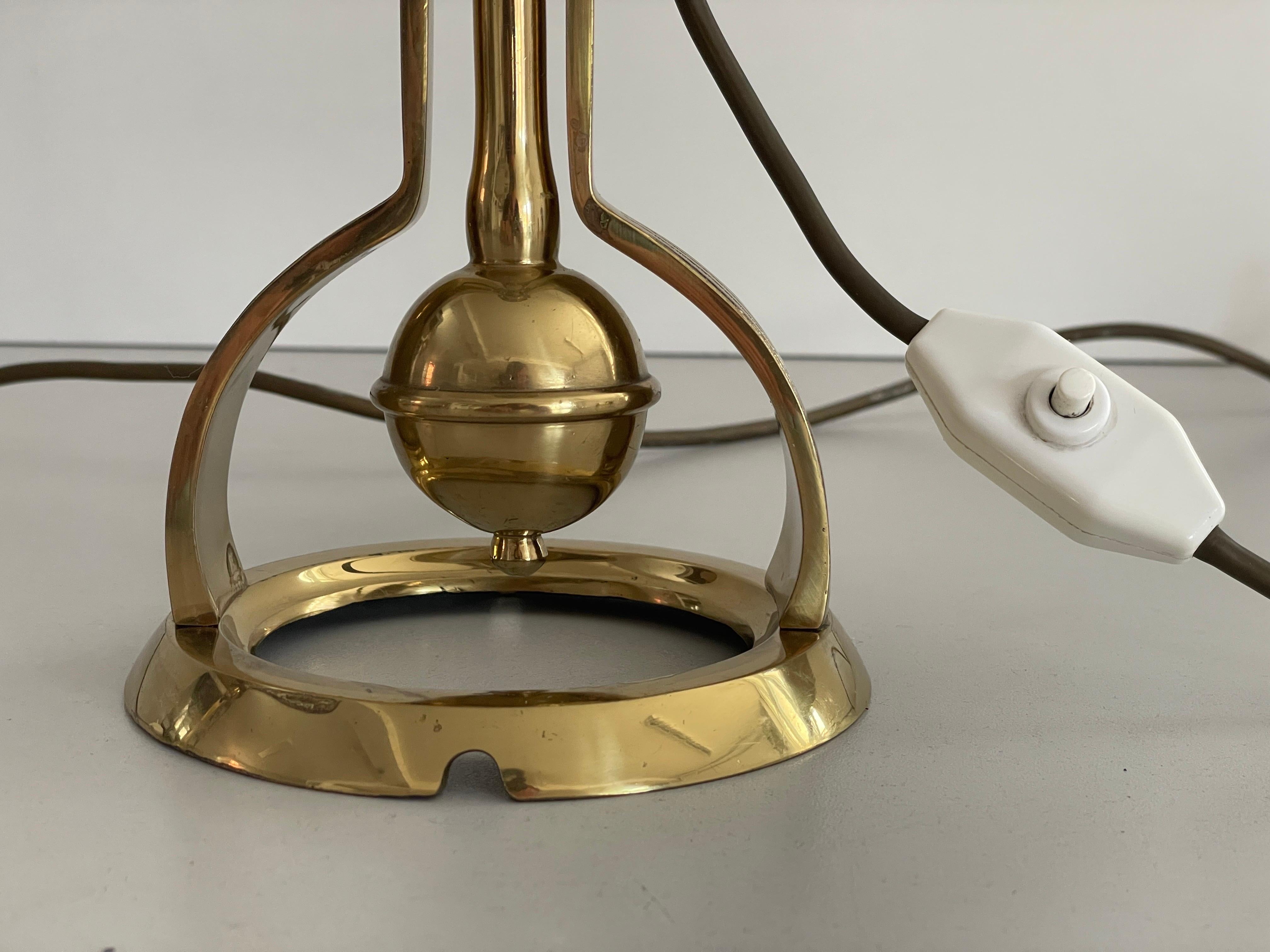 Heavy Brass Pair of Ship Table or Wall Lamps, 1960s, Germany For Sale 7