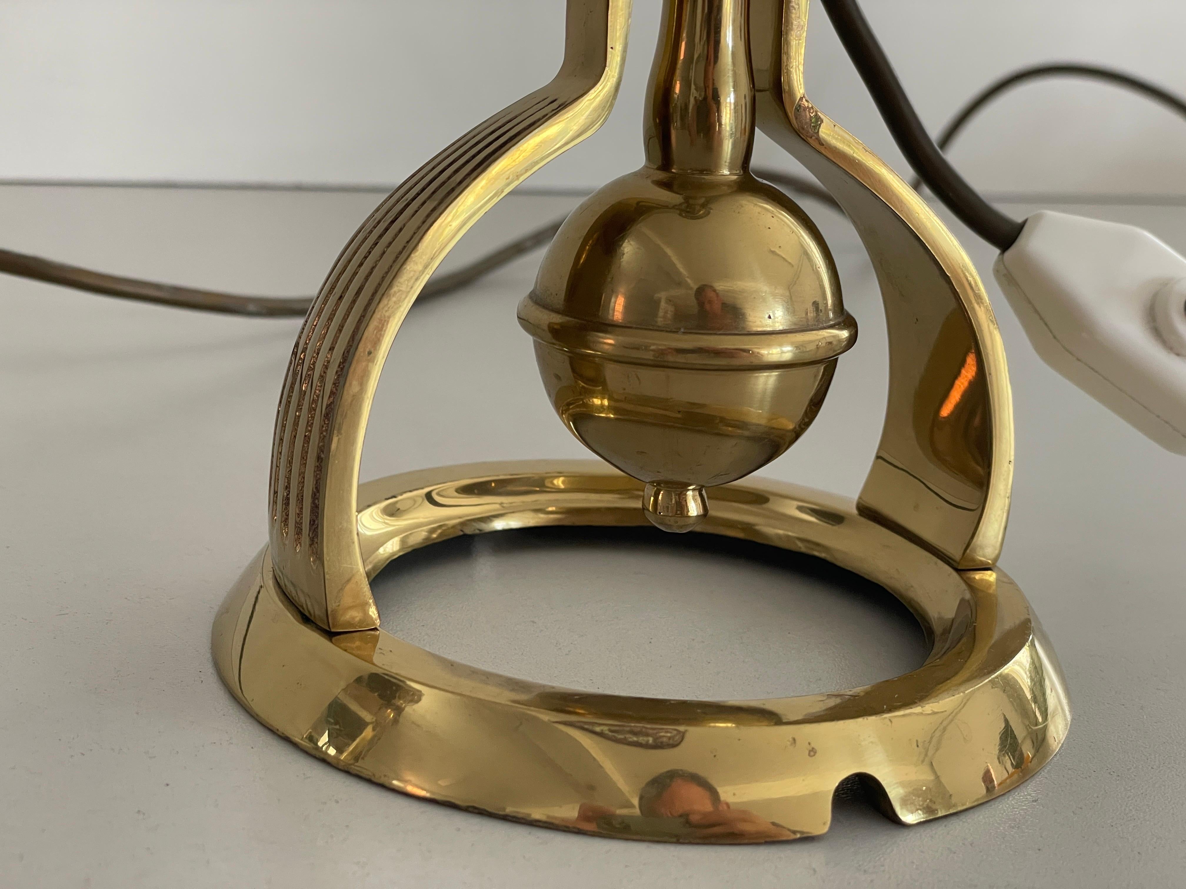Heavy Brass Pair of Ship Table or Wall Lamps, 1960s, Germany For Sale 2