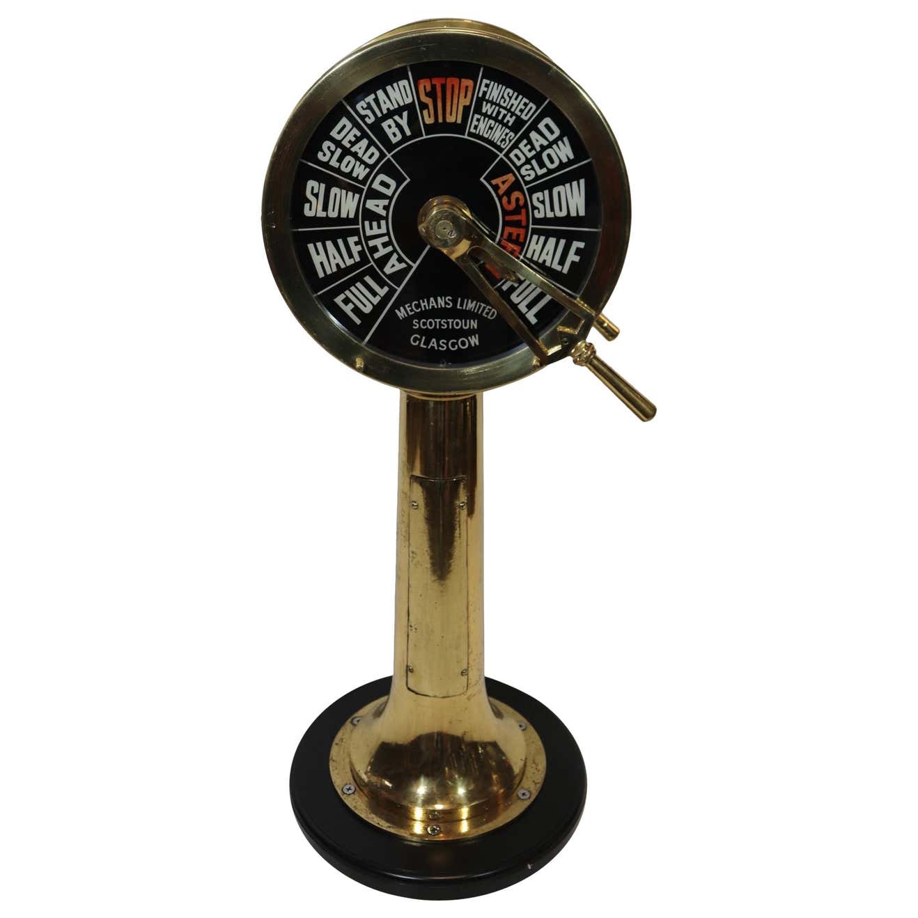 Heavy Brass Ships Engine Order Telegraph at 1stDibs