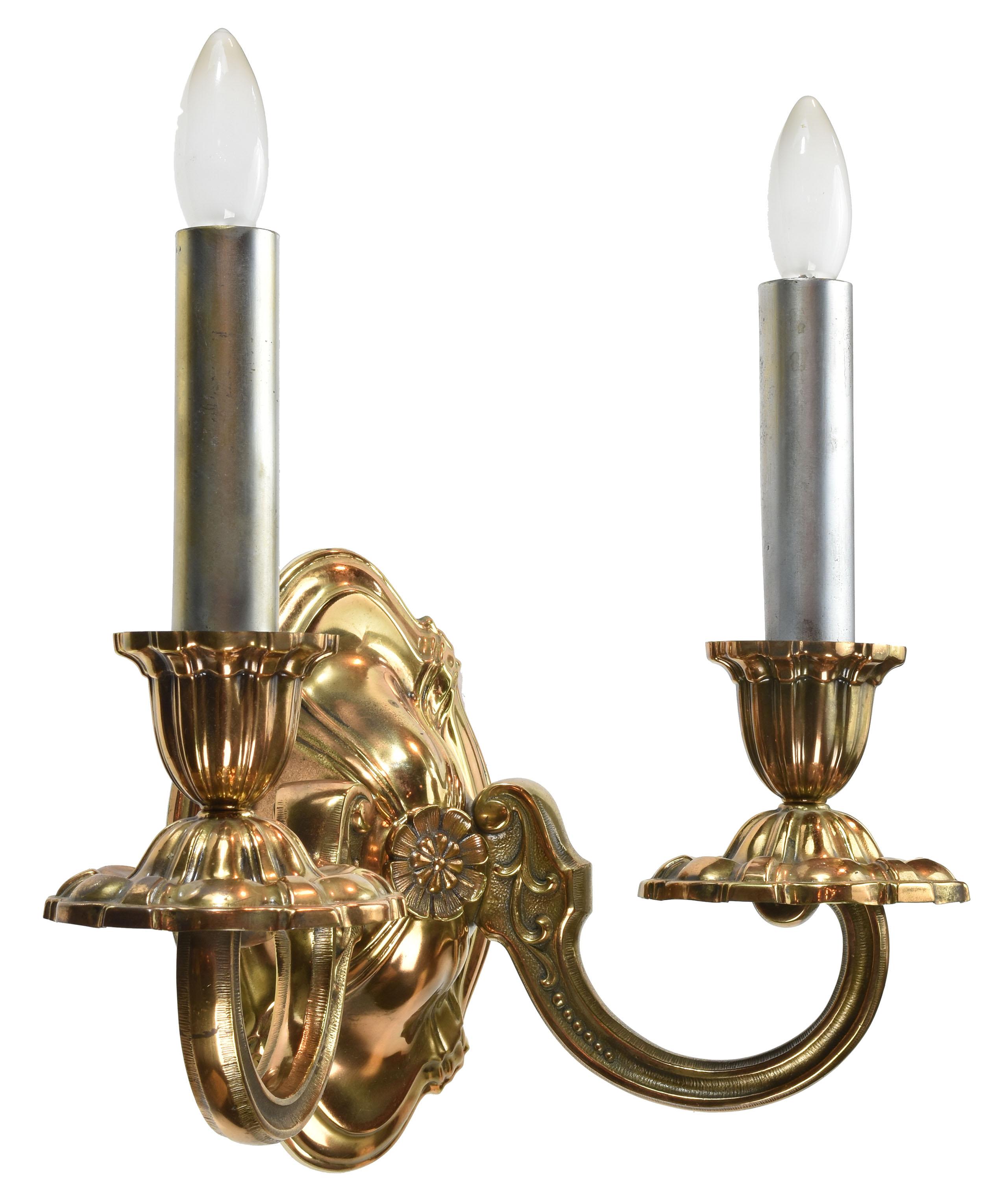 brass candle sconce