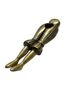 Heavy Bronze Brass Metal Lady Leg Nutcracker Antique France 1910s