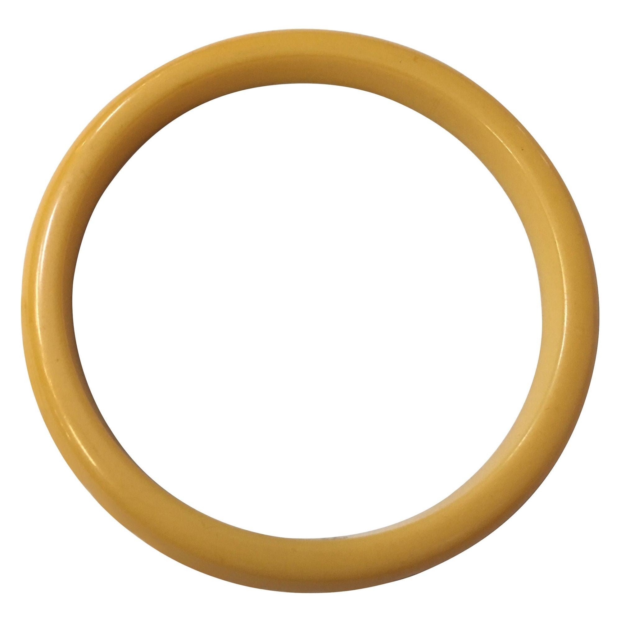 Bracelet jonc lourd en bakélite caramel en vente