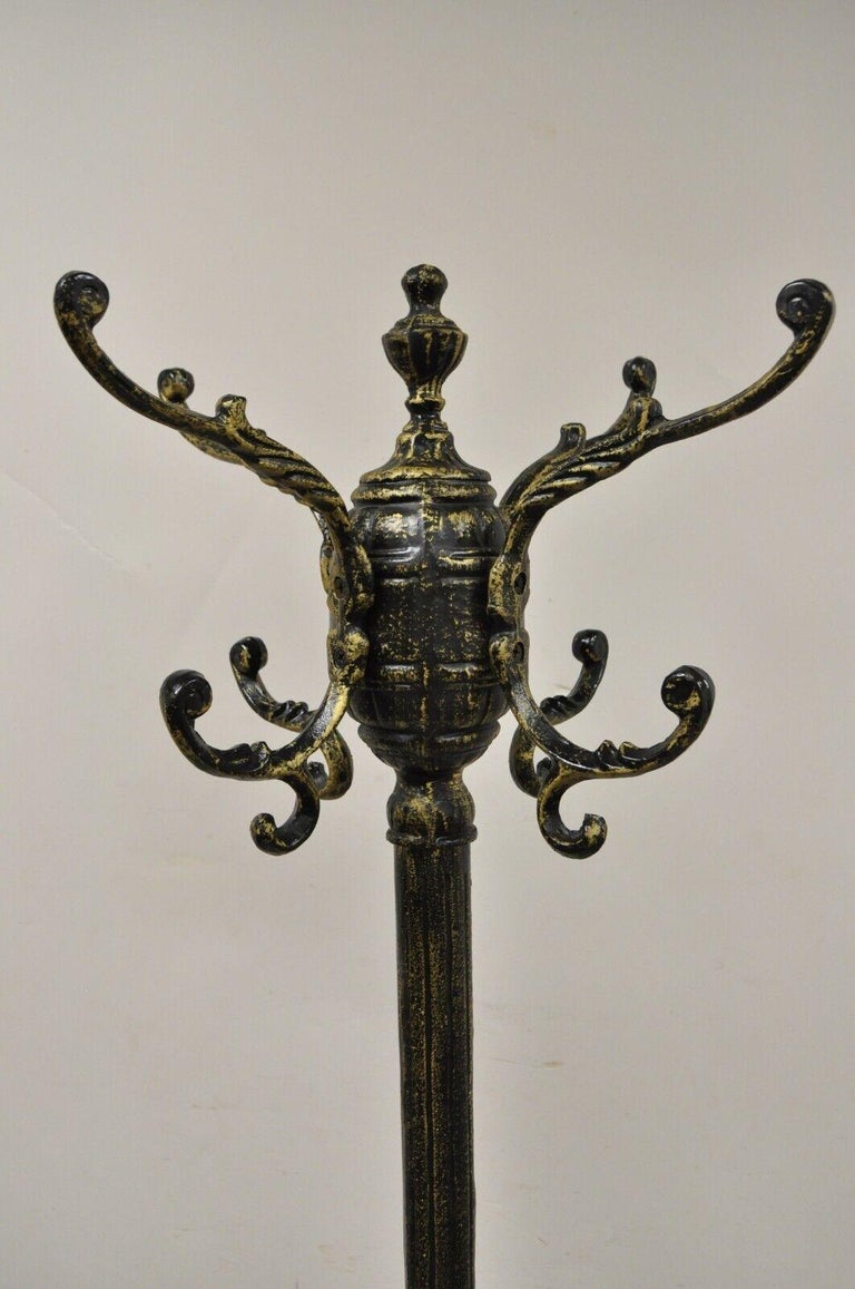Heavy Cast Iron Victorian Style Black Coat Tree Umbrella Hall Stand at
