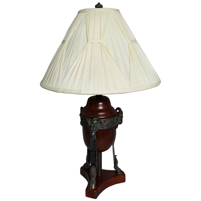 Heavy Classical Style Theodore Alexander Bronze Table Lamp at 1stDibs