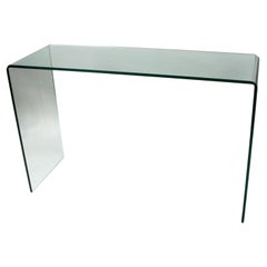 Heavy Contemporary Glass Console Table
