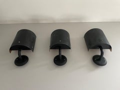 Heavy Copper and Metal Set of 3 Sconces, 1960s, Germany