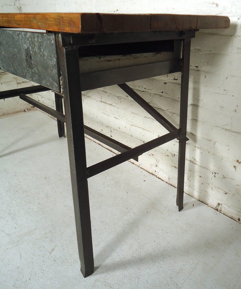 Heavy Duty Butcher Block Table For Sale at 1stDibs