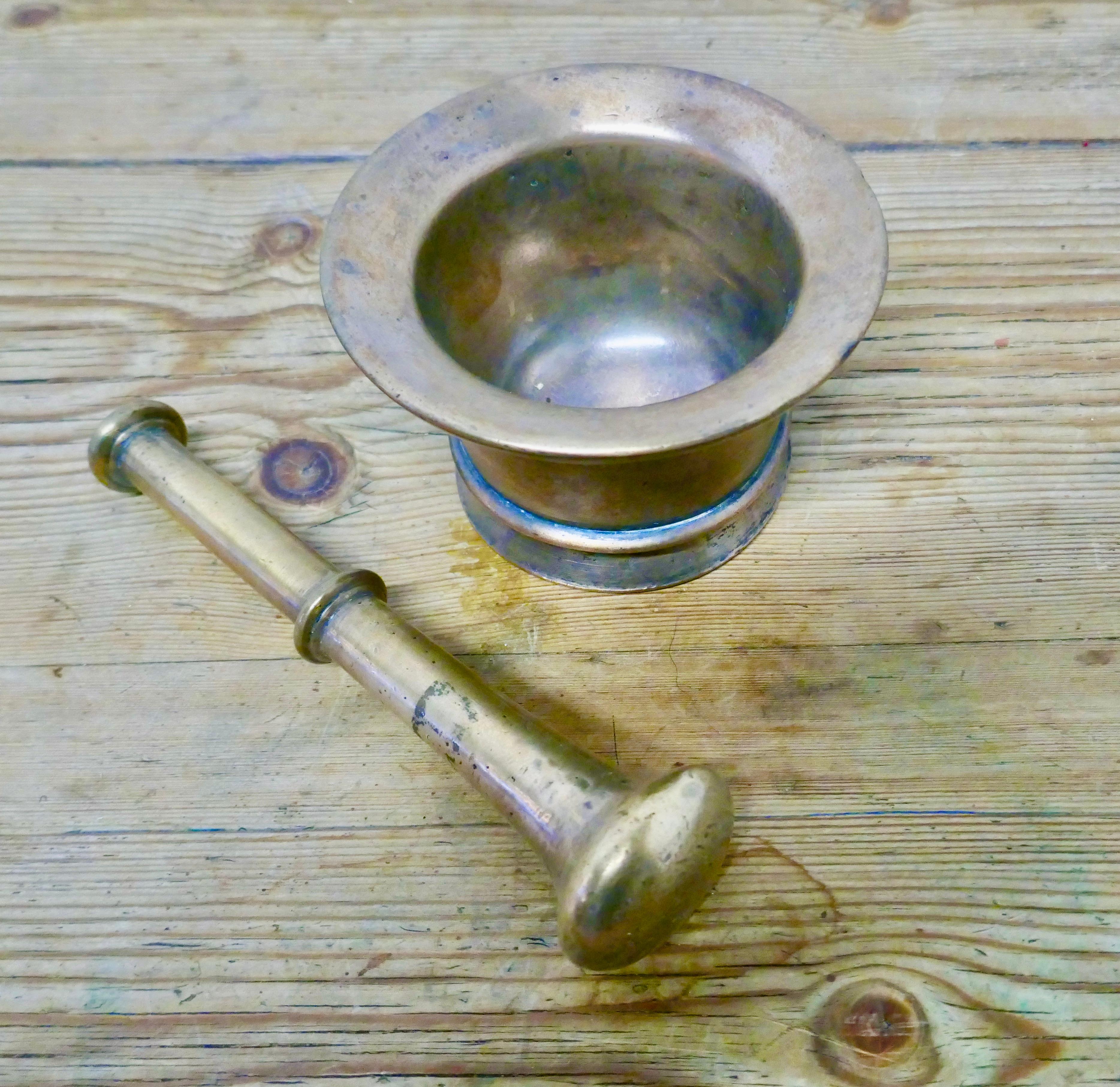bronze pestle and mortar