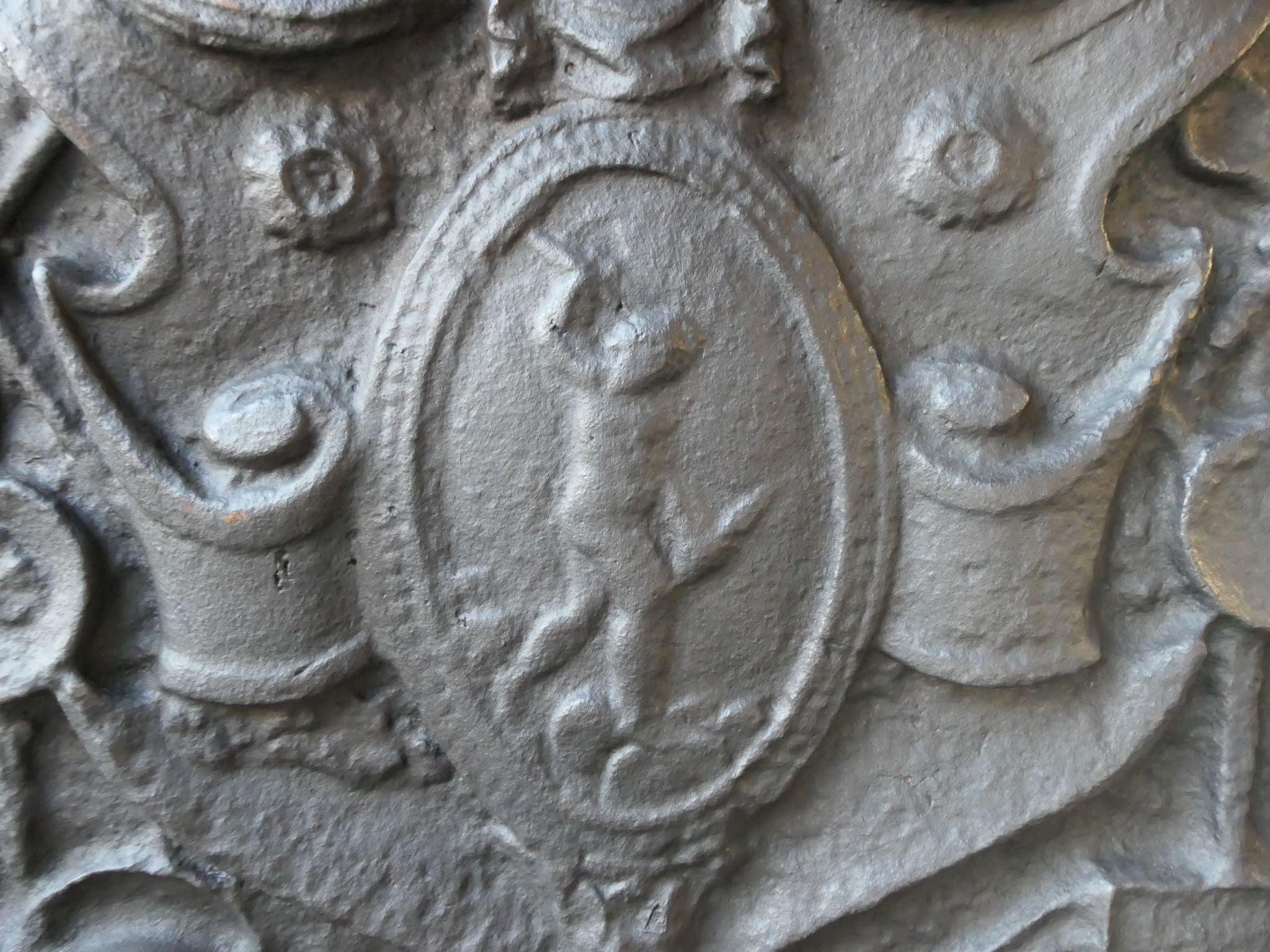 Fer Très lourdes plaques de cheminée / crédence française de style victorien, 20e siècle en vente