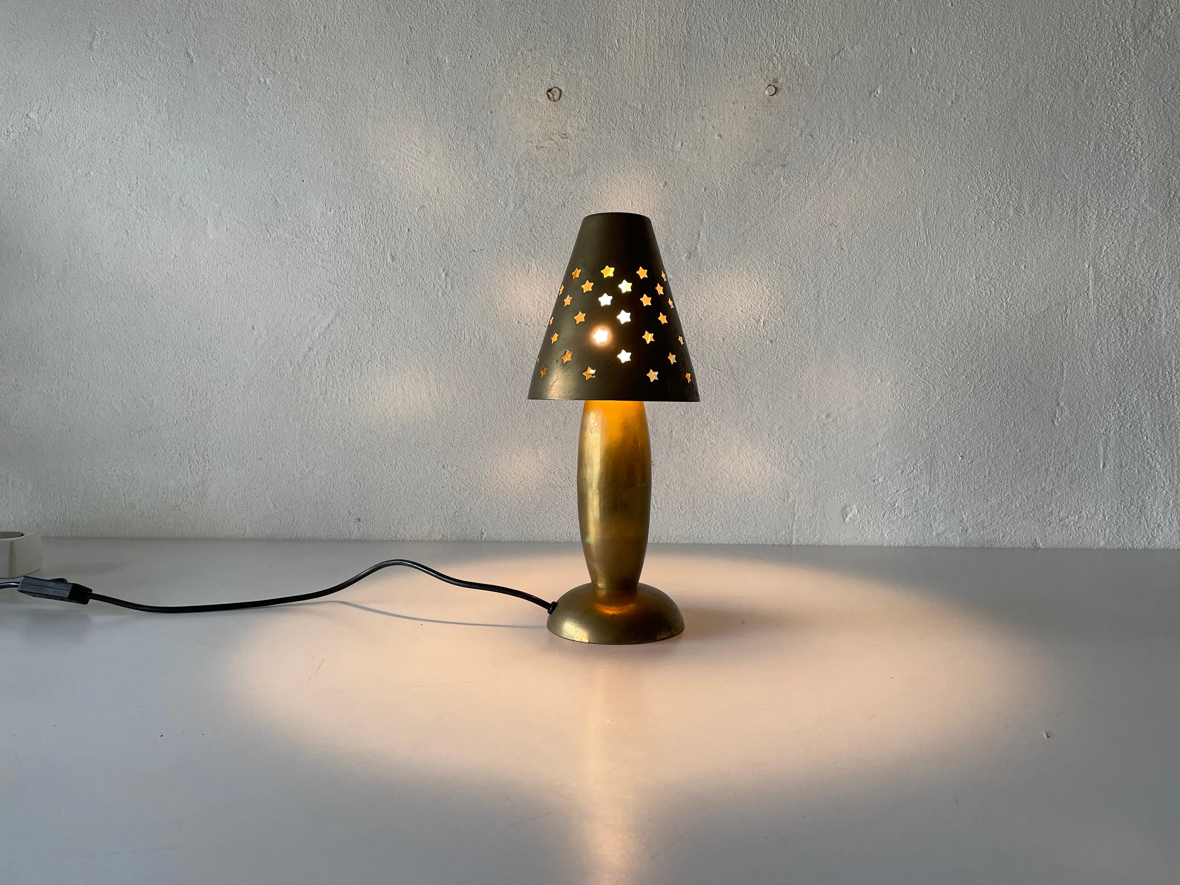 Heavy Full Brass Table Lamp by Gunther Lambert Collection, 1960s, Germany For Sale 2
