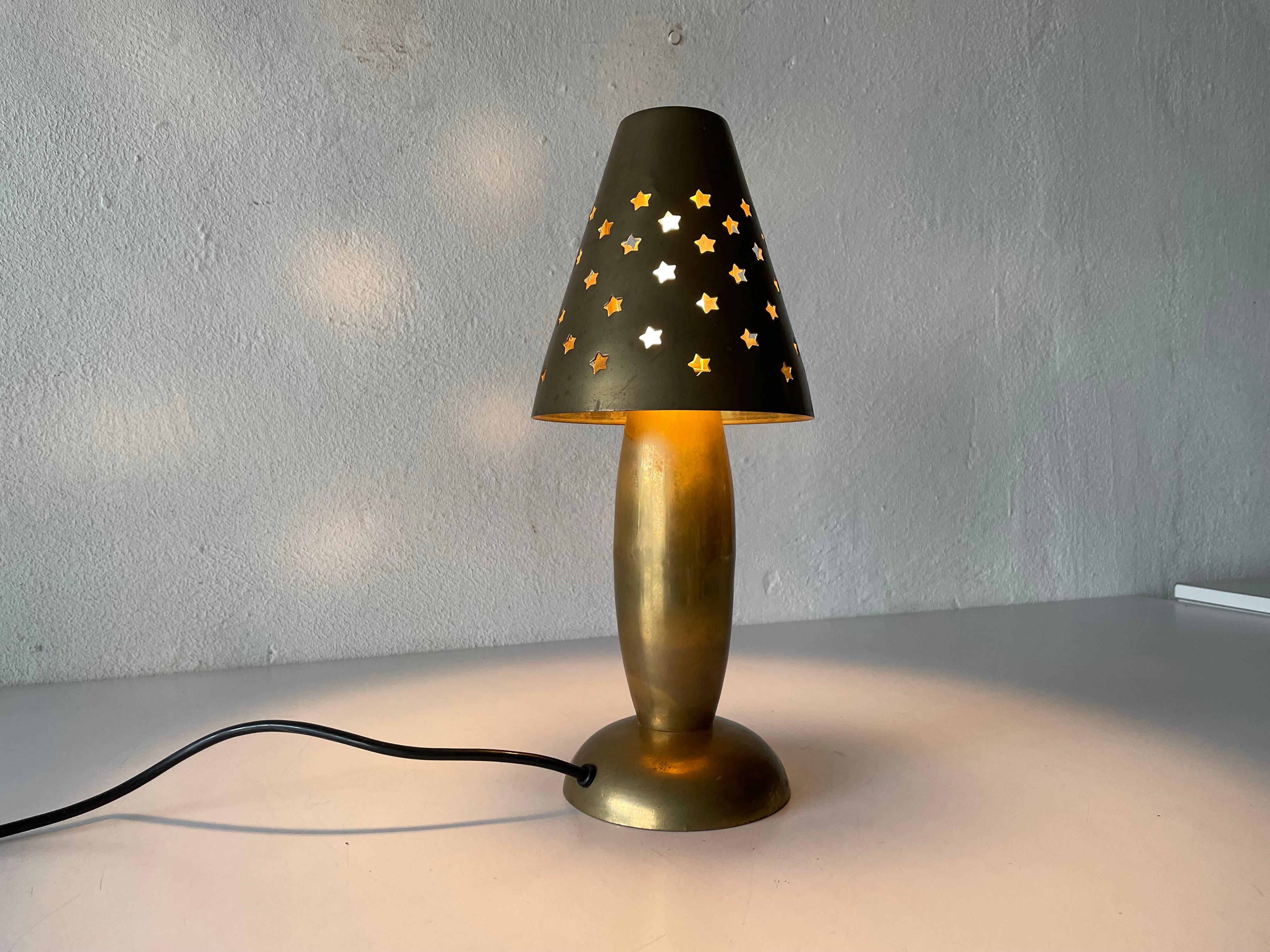 Lampada da tavolo pesante in ottone pieno della collezione Gunther Lambert, anni '60, Germania in vendita 4