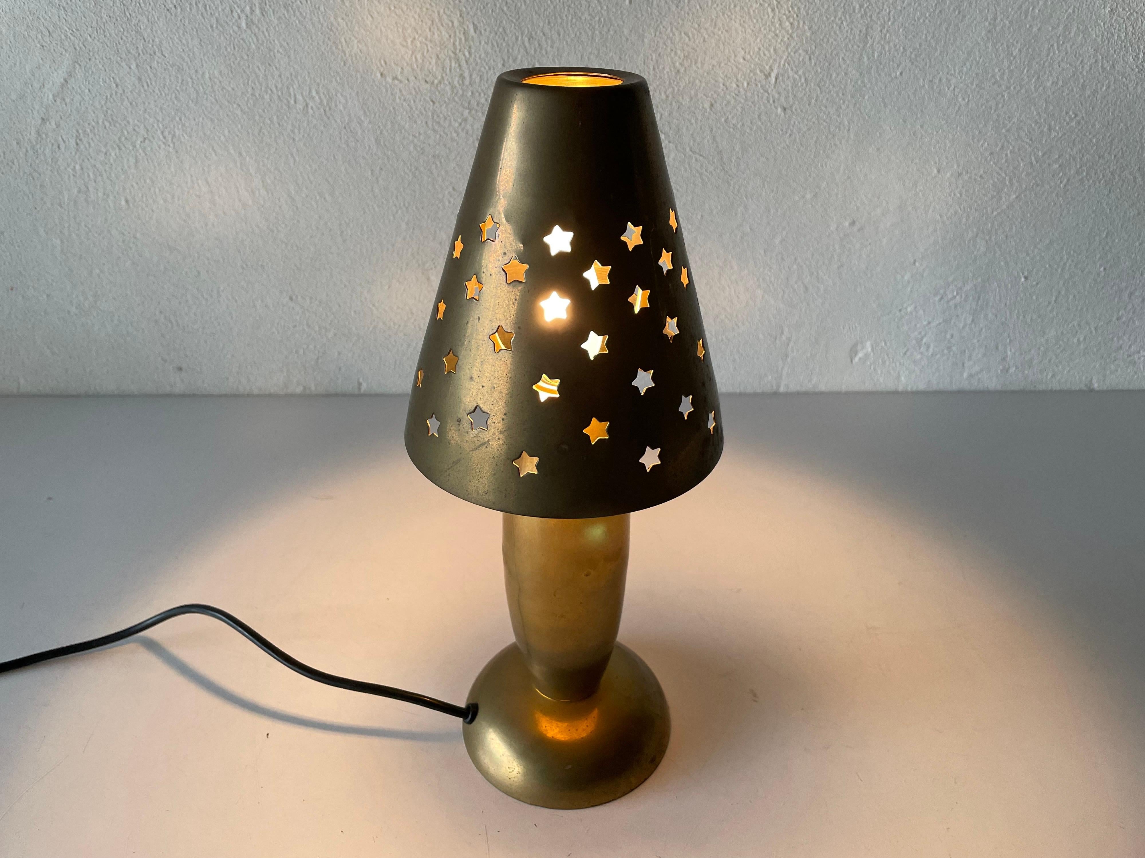 Heavy Full Brass Table Lamp by Gunther Lambert Collection, 1960s, Germany For Sale 4