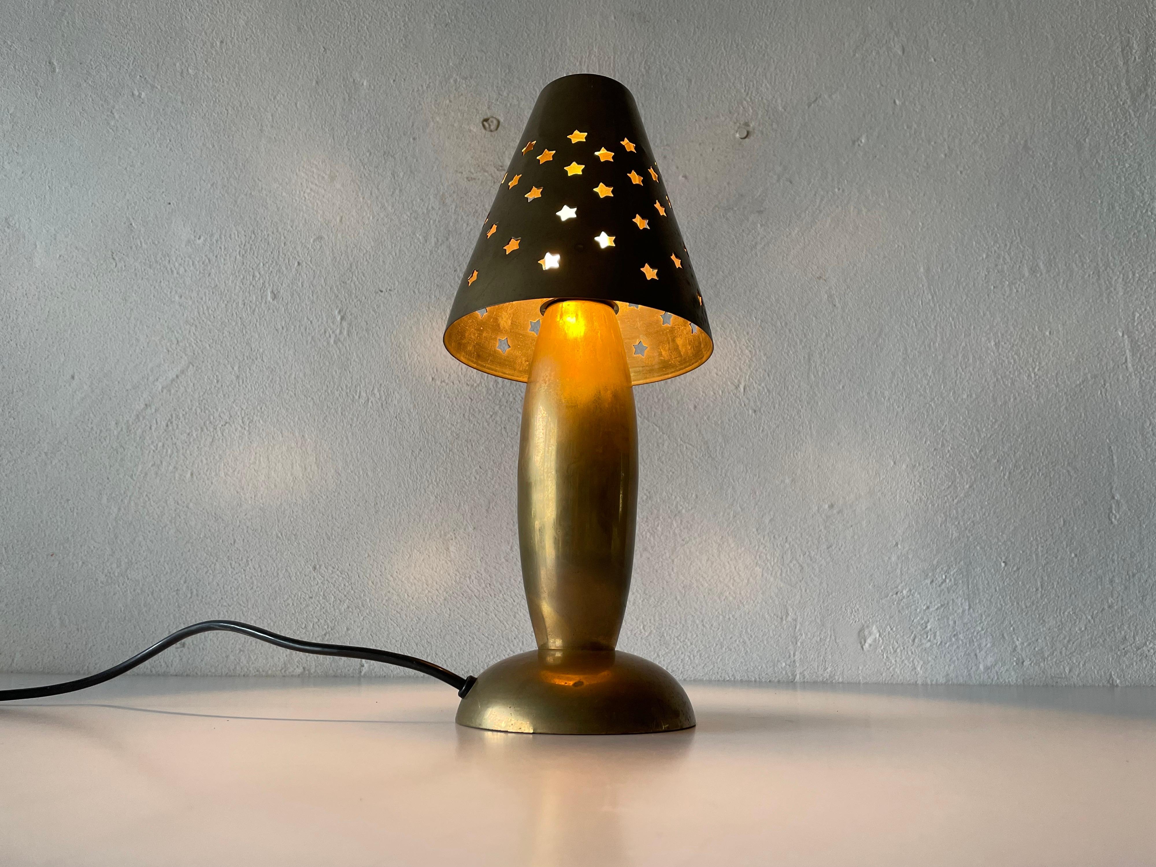 Lampada da tavolo pesante in ottone pieno della collezione Gunther Lambert, anni '60, Germania in vendita 7