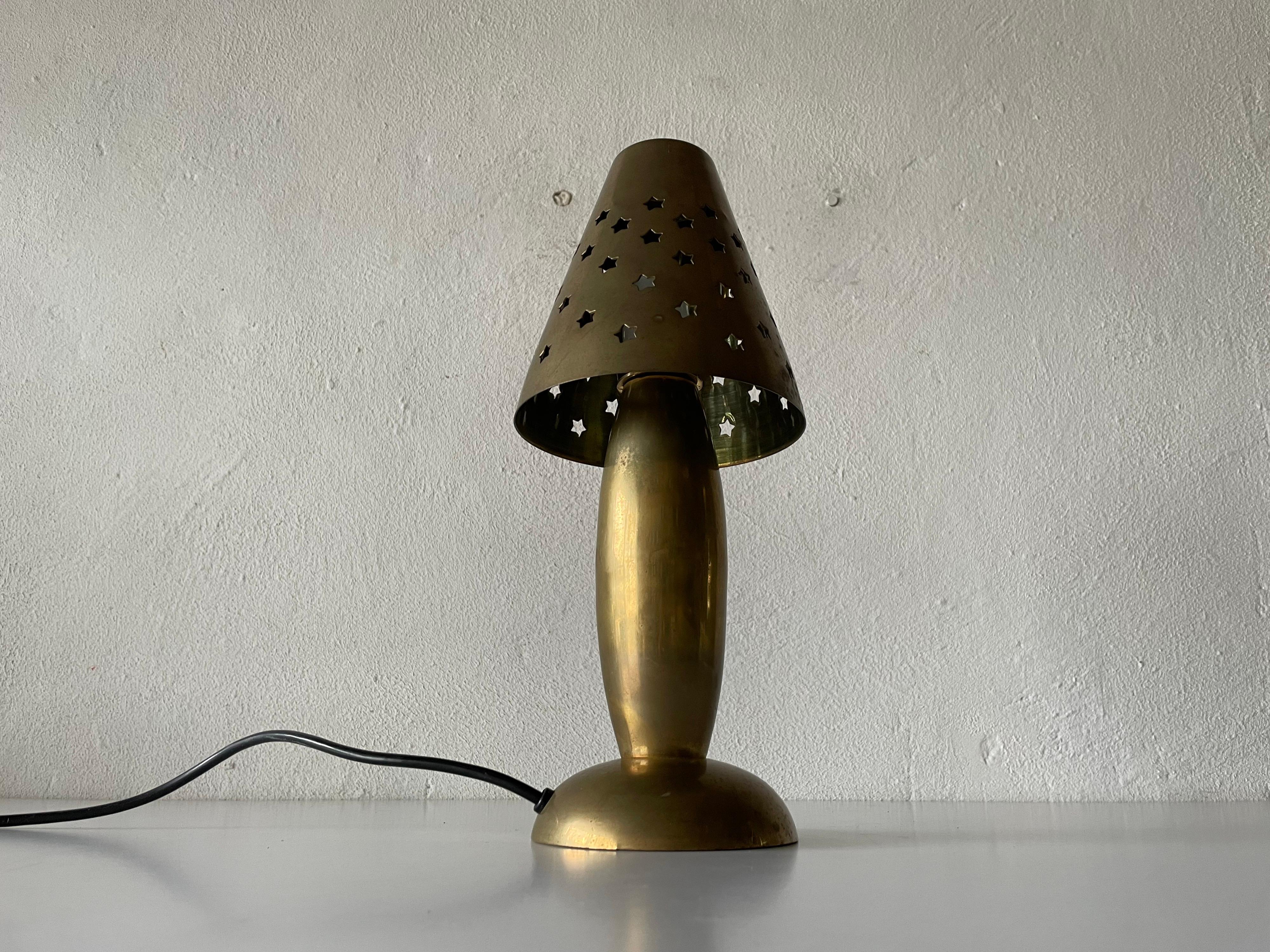 Heavy Full Brass Table Lamp by Gunther Lambert Collection, 1960s, Germany For Sale 8