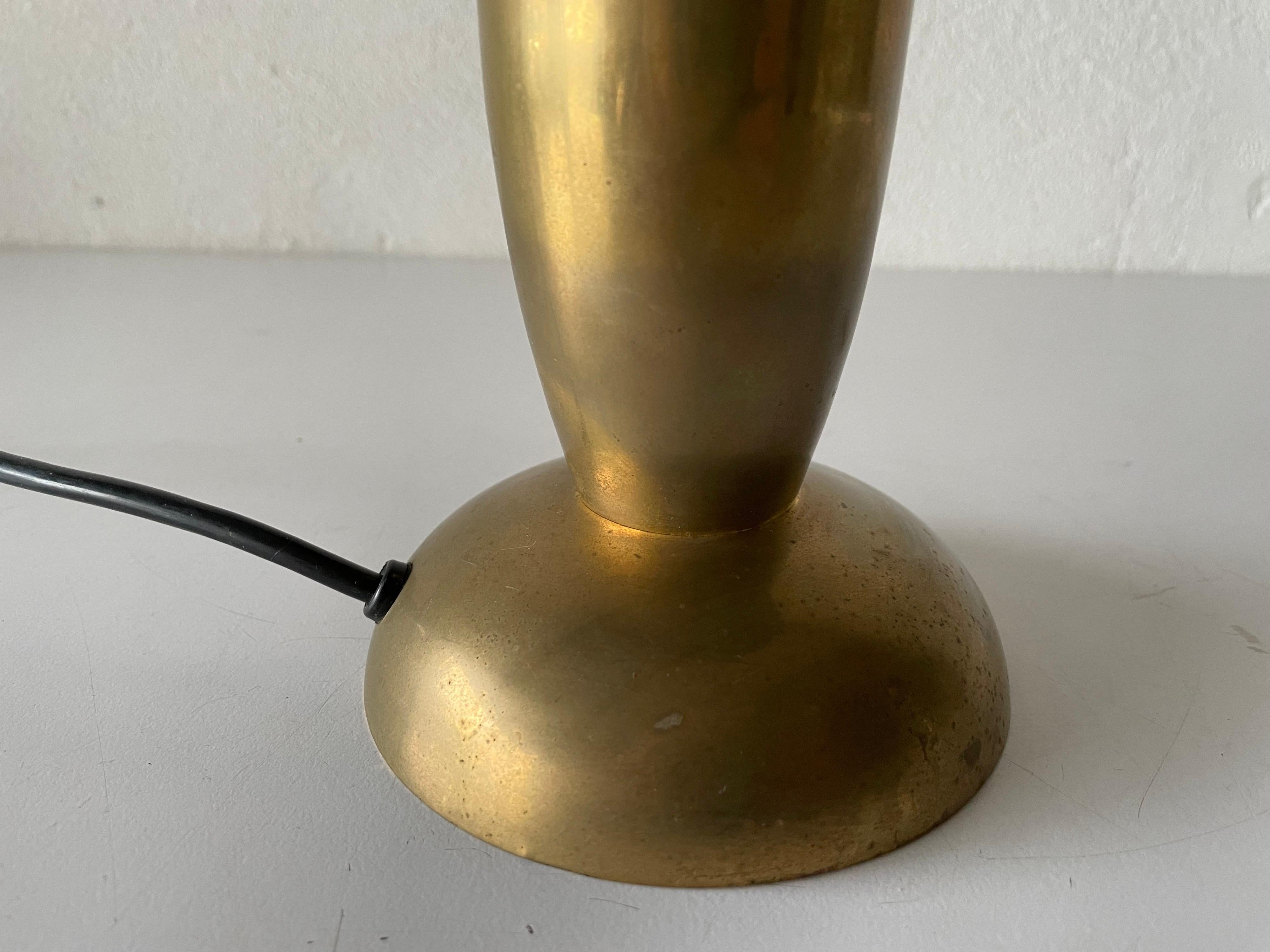 Mid-Century Modern Heavy Full Brass Table Lamp by Gunther Lambert Collection, 1960s, Germany For Sale