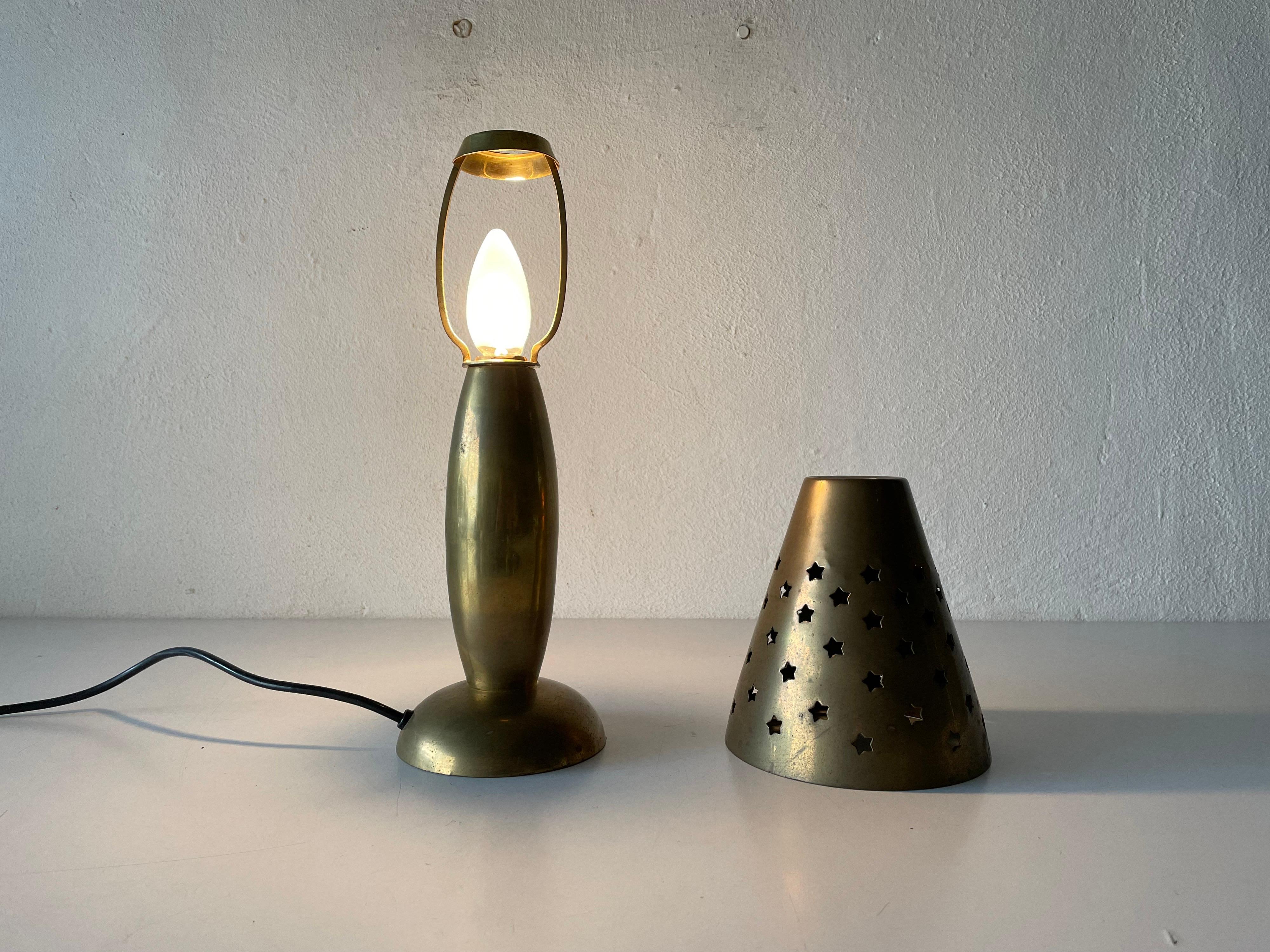 Lampada da tavolo pesante in ottone pieno della collezione Gunther Lambert, anni '60, Germania in vendita 1