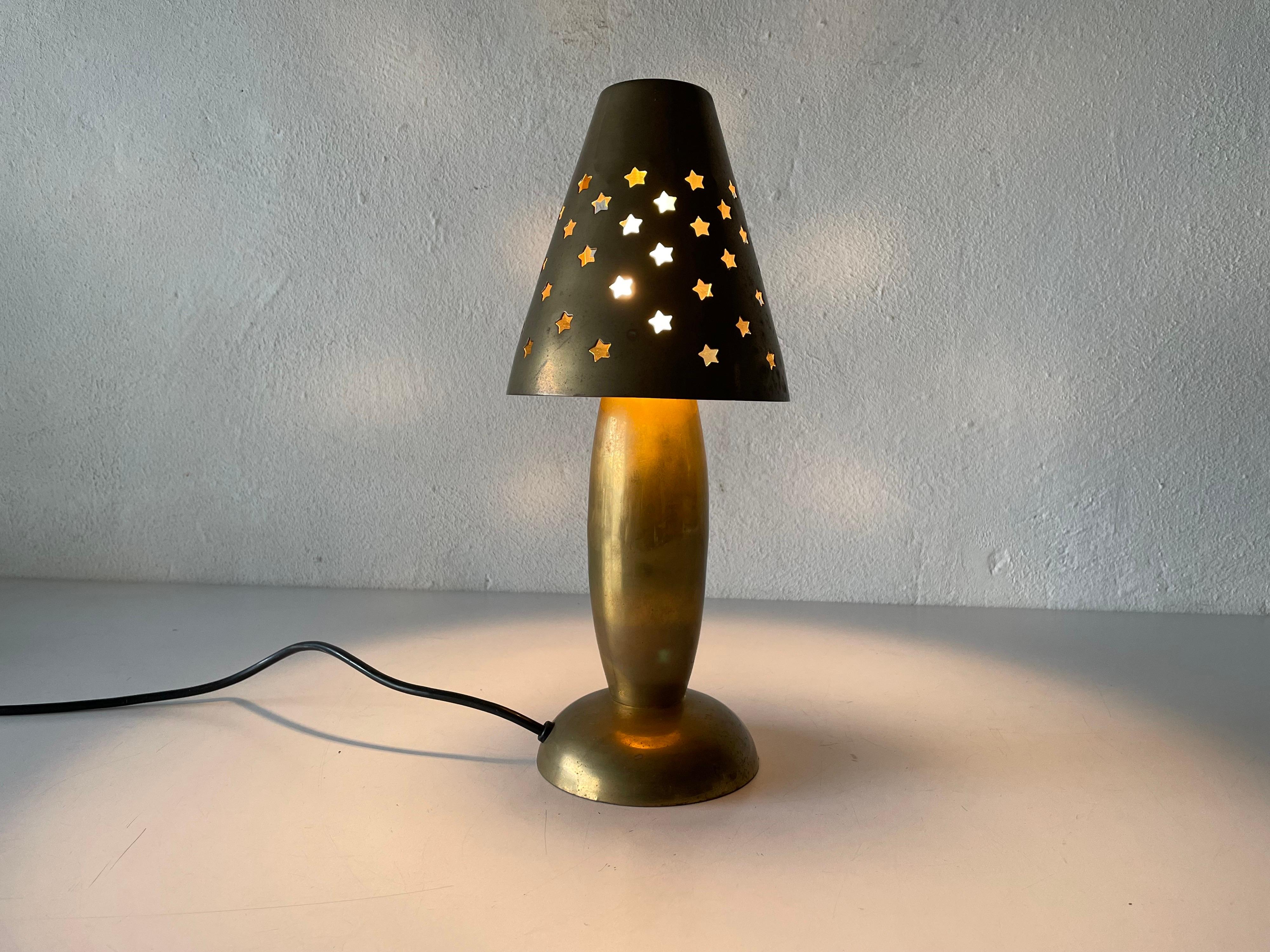 Heavy Full Brass Table Lamp by Gunther Lambert Collection, 1960s, Germany For Sale 1