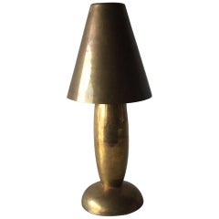 Heavy Full Brass Table Lamp by Gunther Lambert Collection, 1960s, Germany