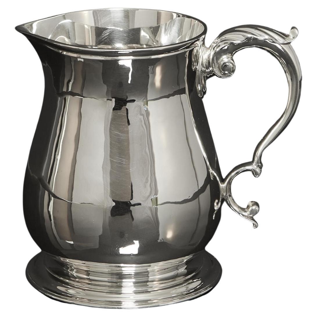 Jarra de agua de plata de grueso calibre en venta