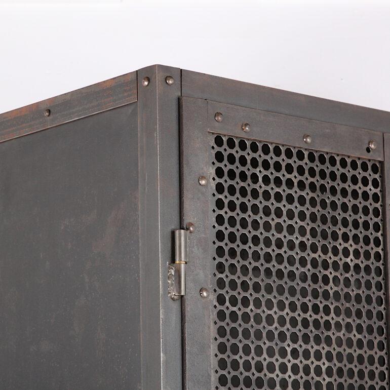 Industrial Heavy Gauge Steel Two Door Welded and Riveted Cabinet Armoire 2