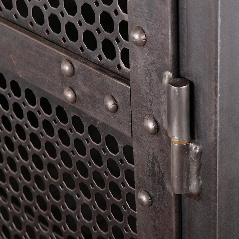 Industrial Heavy Gauge Steel Two Door Welded and Riveted Cabinet Armoire 3