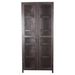 Industrial Heavy Gauge Steel Two Door Welded and Riveted Cabinet Armoire