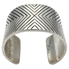 Heavy Gauge Sterling Silver Cuff by Matthew Charley