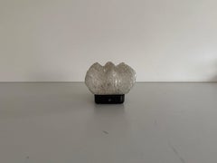 Applique singola con base in vetro e metallo di Limburg, anni '60, Germania