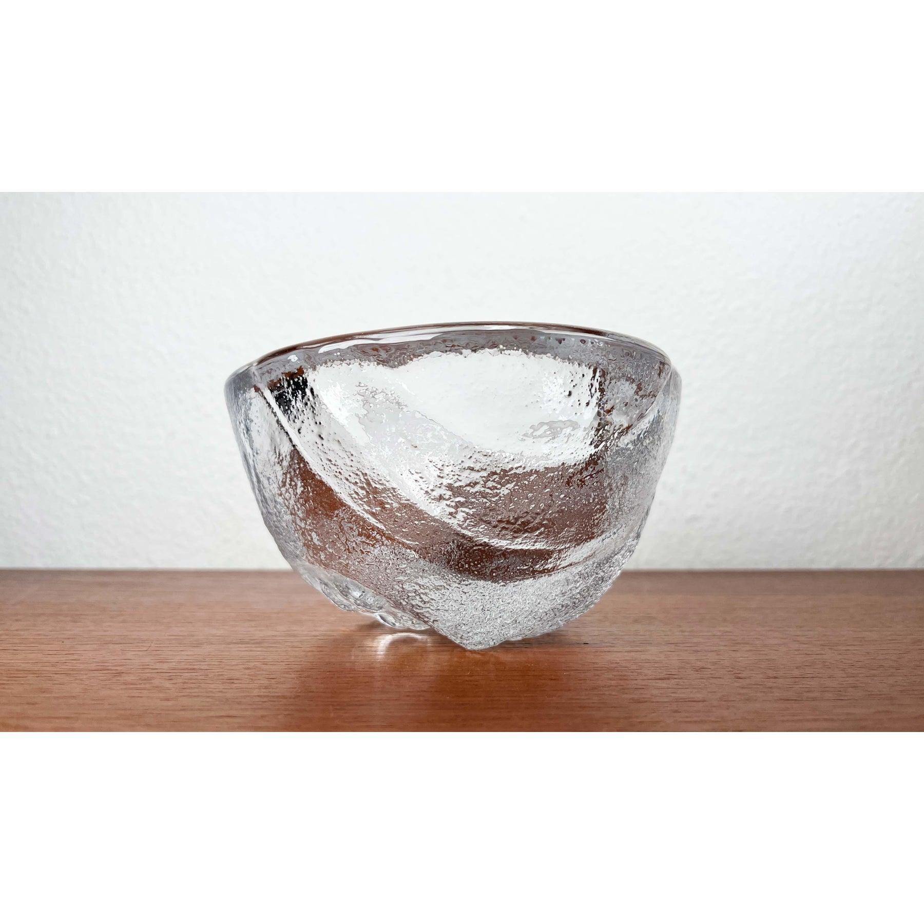 Bol en verre lourd par Mats Jonasson pour Royal Krona, Suède, années 1960 en vente 3