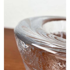 Ciotola in vetro pesante di Mats Jonasson per Royal Krona, Svezia, anni '60