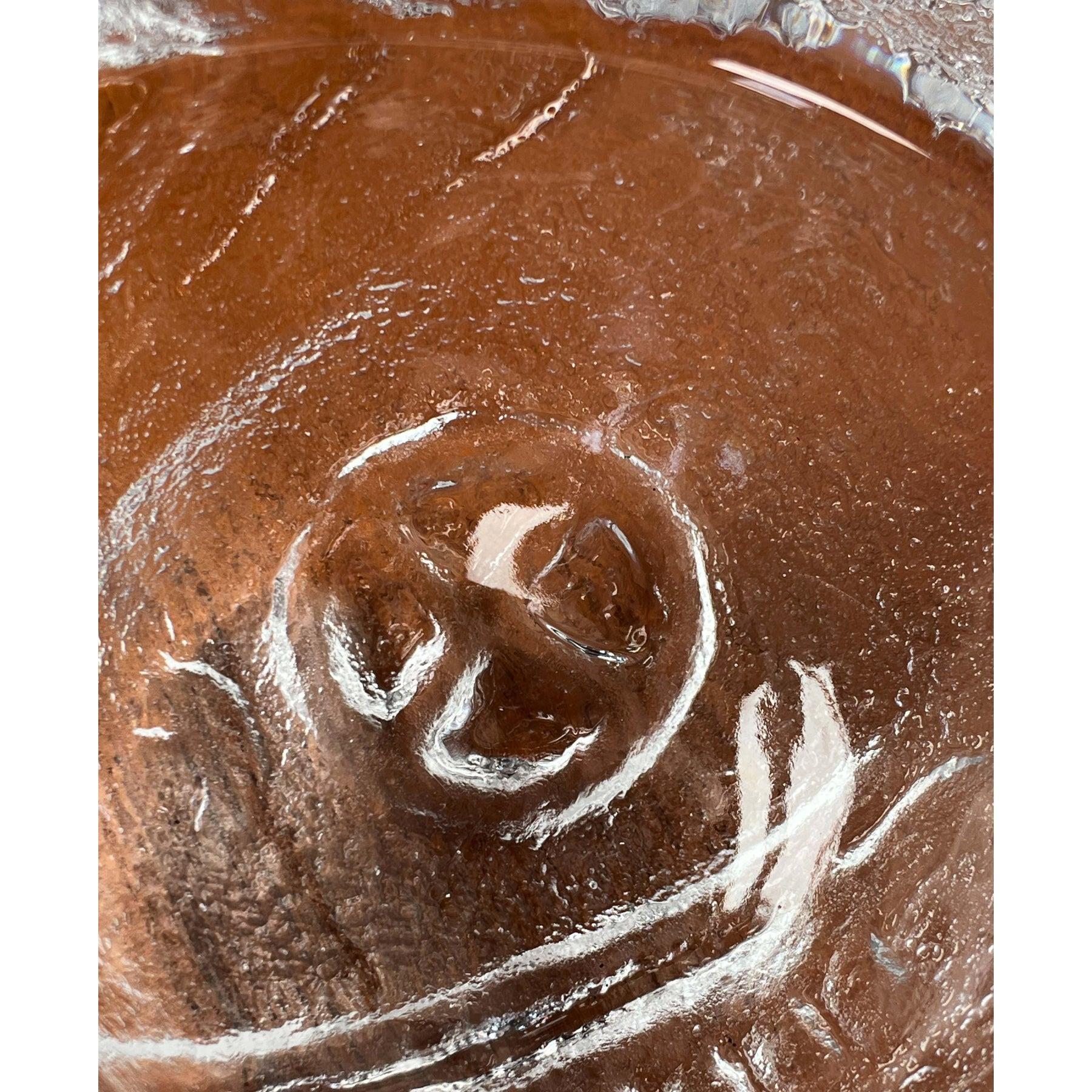 Mid-Century Modern Bol en verre lourd par Mats Jonasson pour Royal Krona, Suède, années 1960 en vente