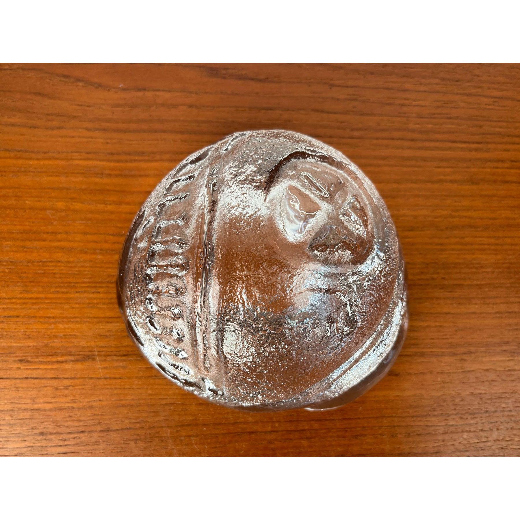 Bol en verre lourd par Mats Jonasson pour Royal Krona, Suède, années 1960 en vente 1
