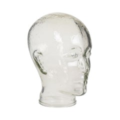 Heavy Glass Head Display Mannequin Headphone Display 24cm