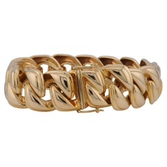 Heavy Gold Bracelet 18k Yellow Gold