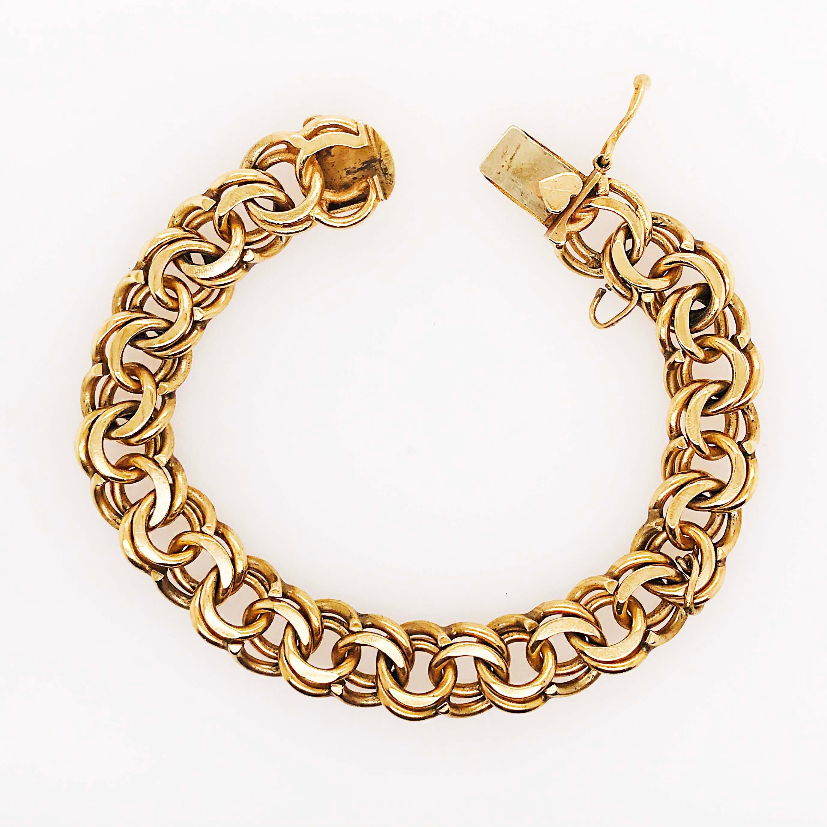 heavy gold chain bracelet