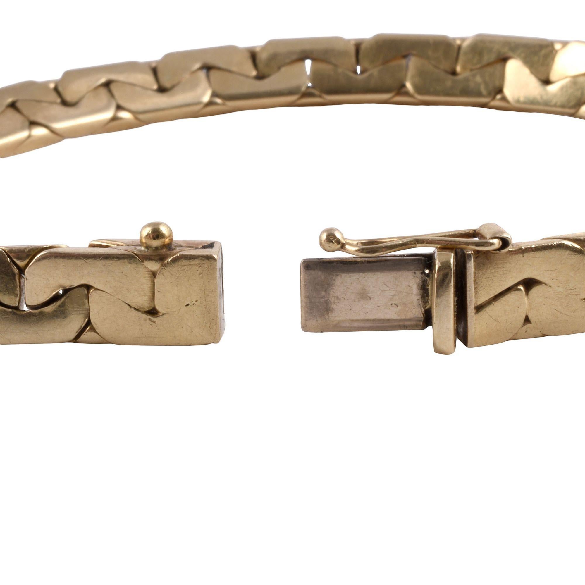Herrenarmband aus Gelbgold im Zustand „Gut“ im Angebot in Solvang, CA