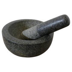 Heavy Granite Pestle and Mortar    A Classic pair, ready to use