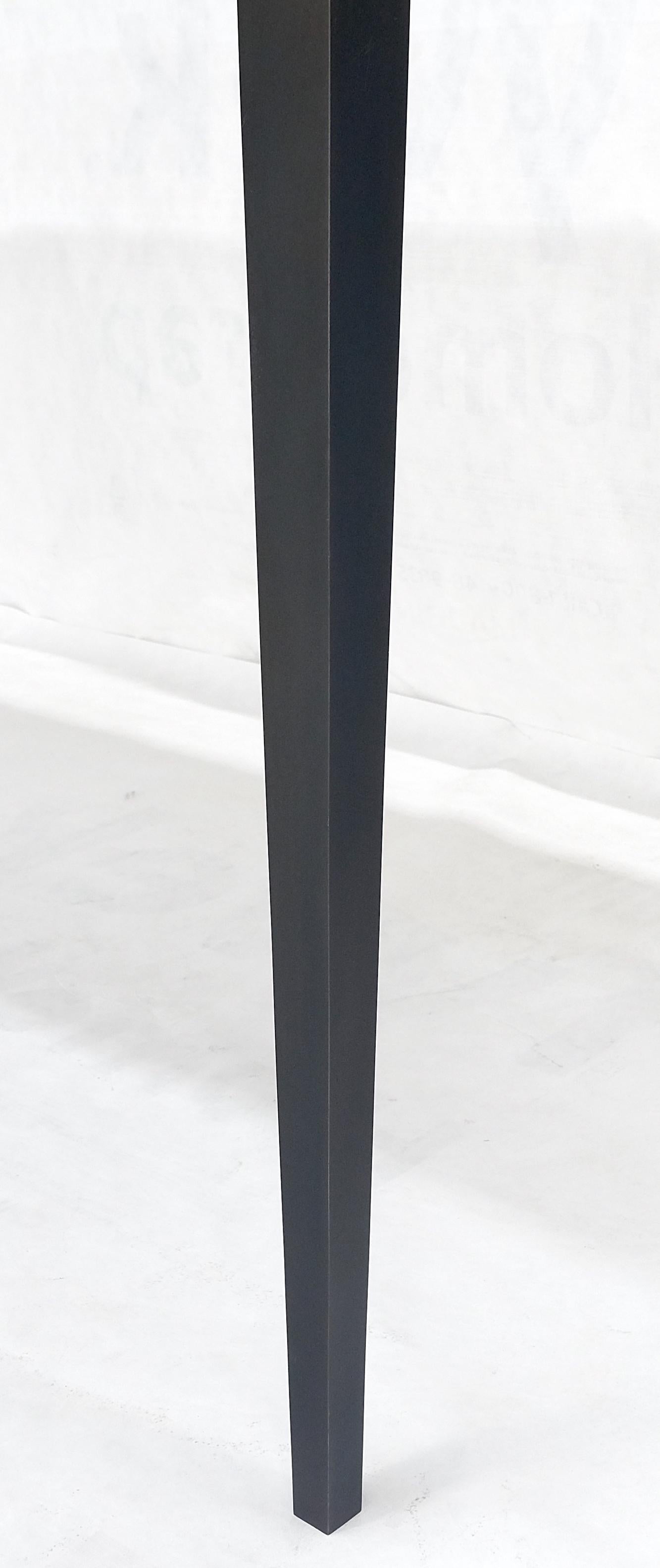Tavolo da biblioteca con piano in ardesia grigia pesante 30x60 rettangolo con base in finitura bronzo MINT in vendita 5