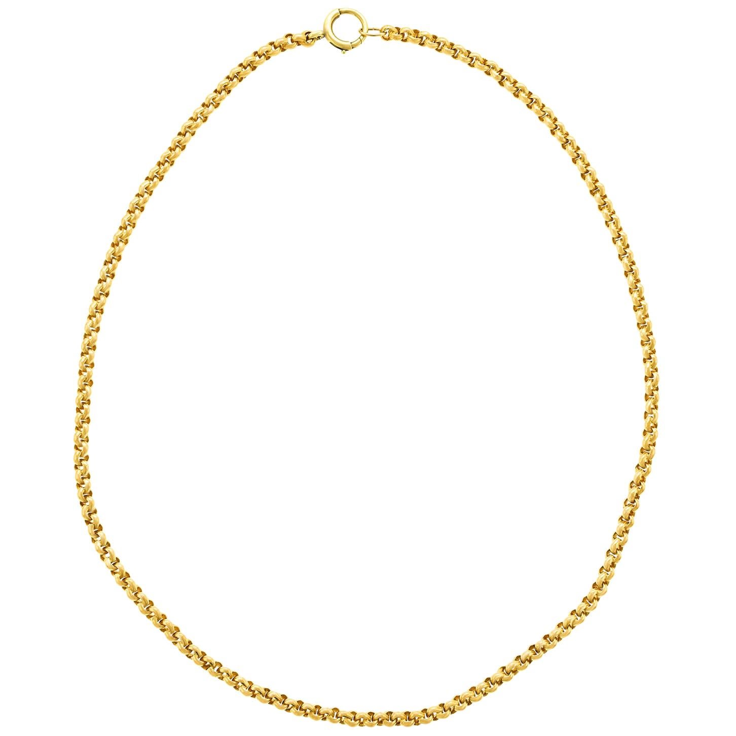 Heavy Handmade Antique Gold Chain