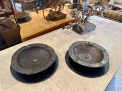 Heavy Industrial French Iron Cigar Ash Tray