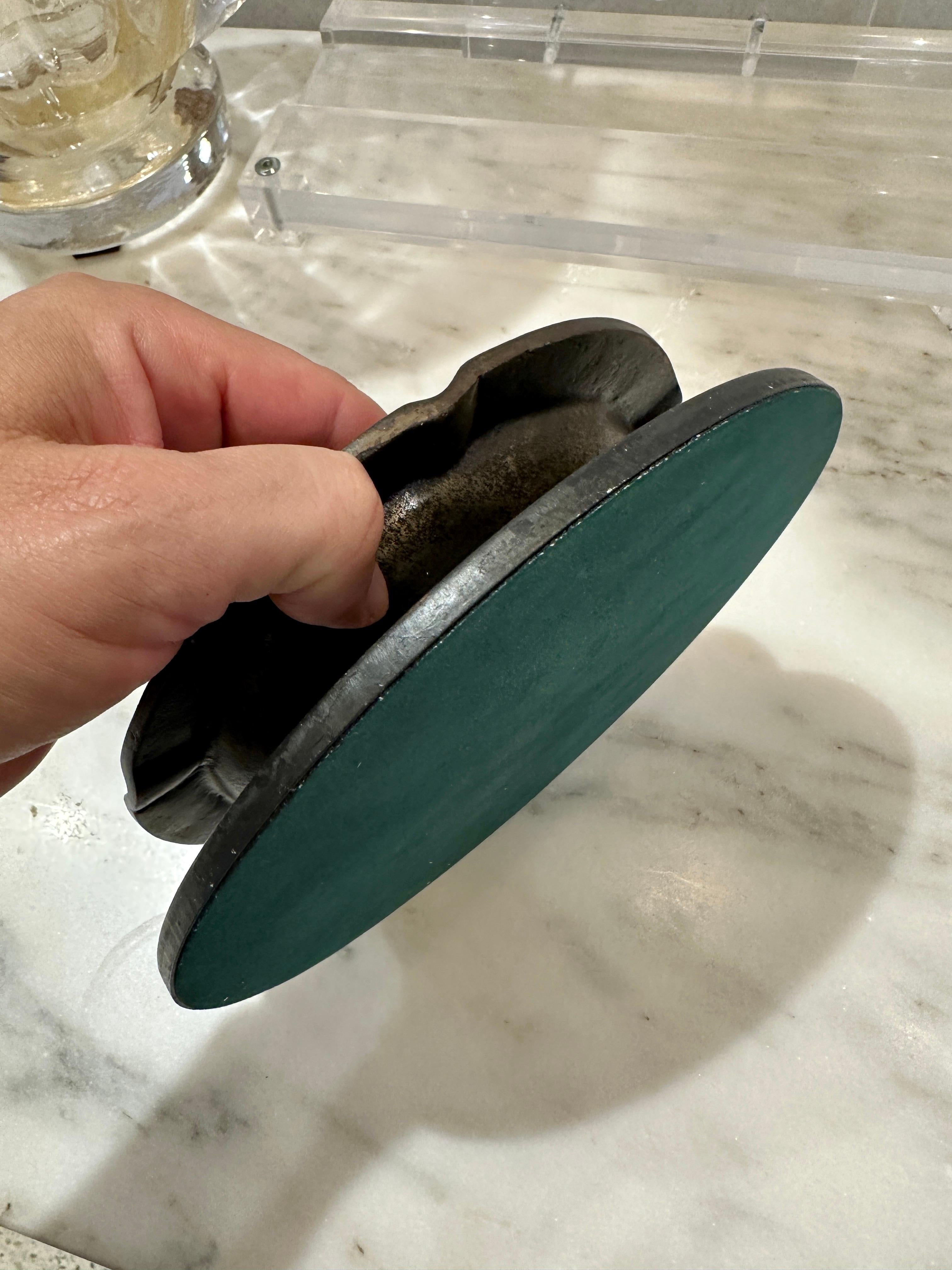 Heavy Industrial French Iron Cigar Ash Tray In Good Condition For Sale In East Hampton, NY