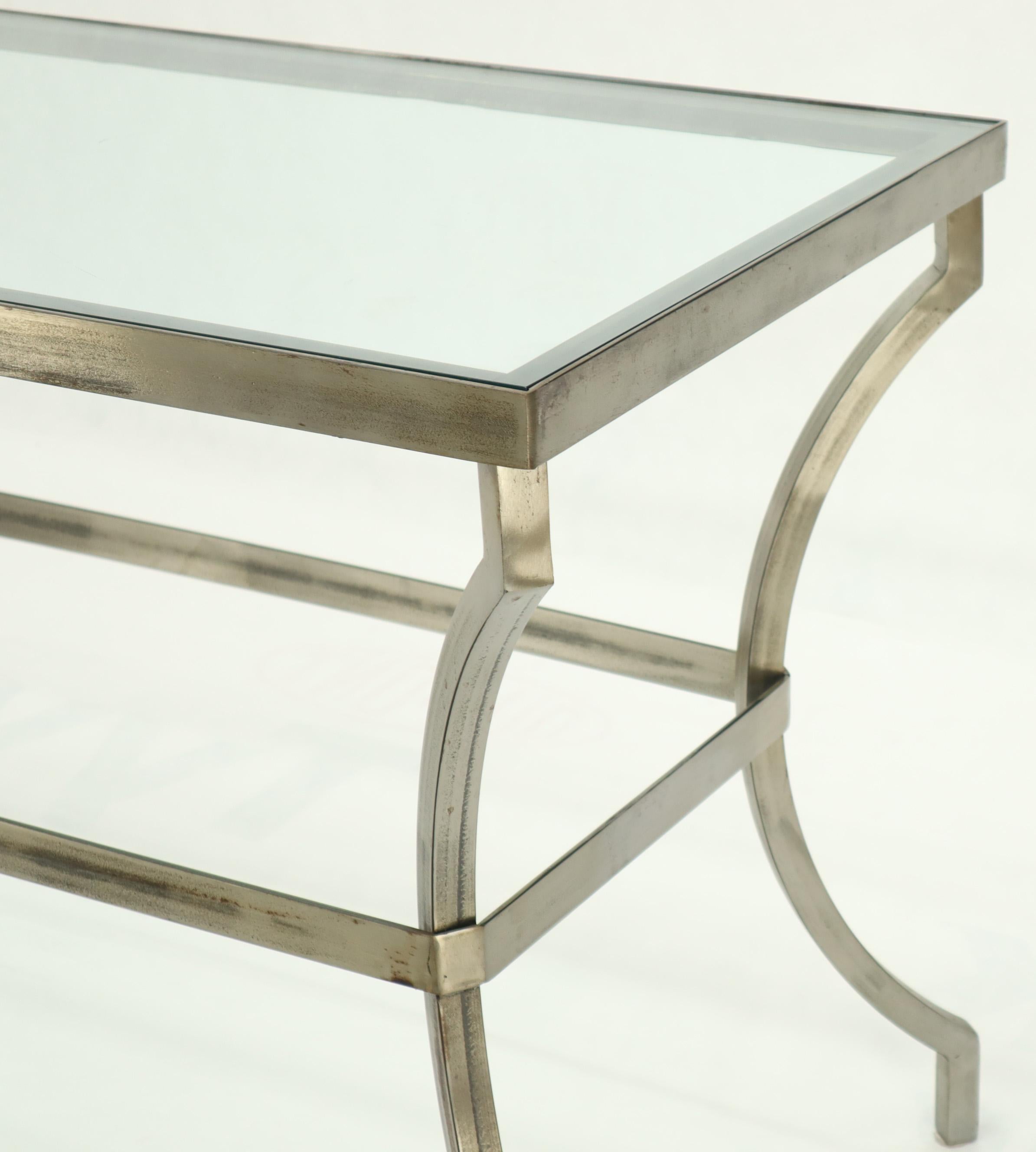 iron and glass sofa table