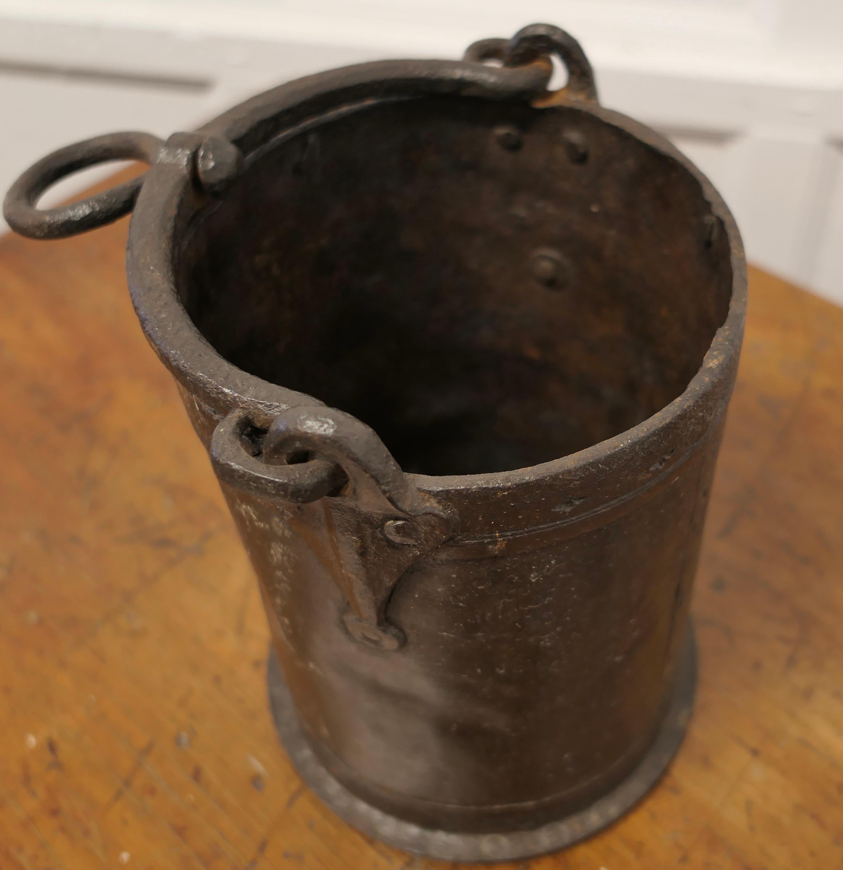 Heavy Iron Bucket This Is a Lovely Small Bucket For Sale 1