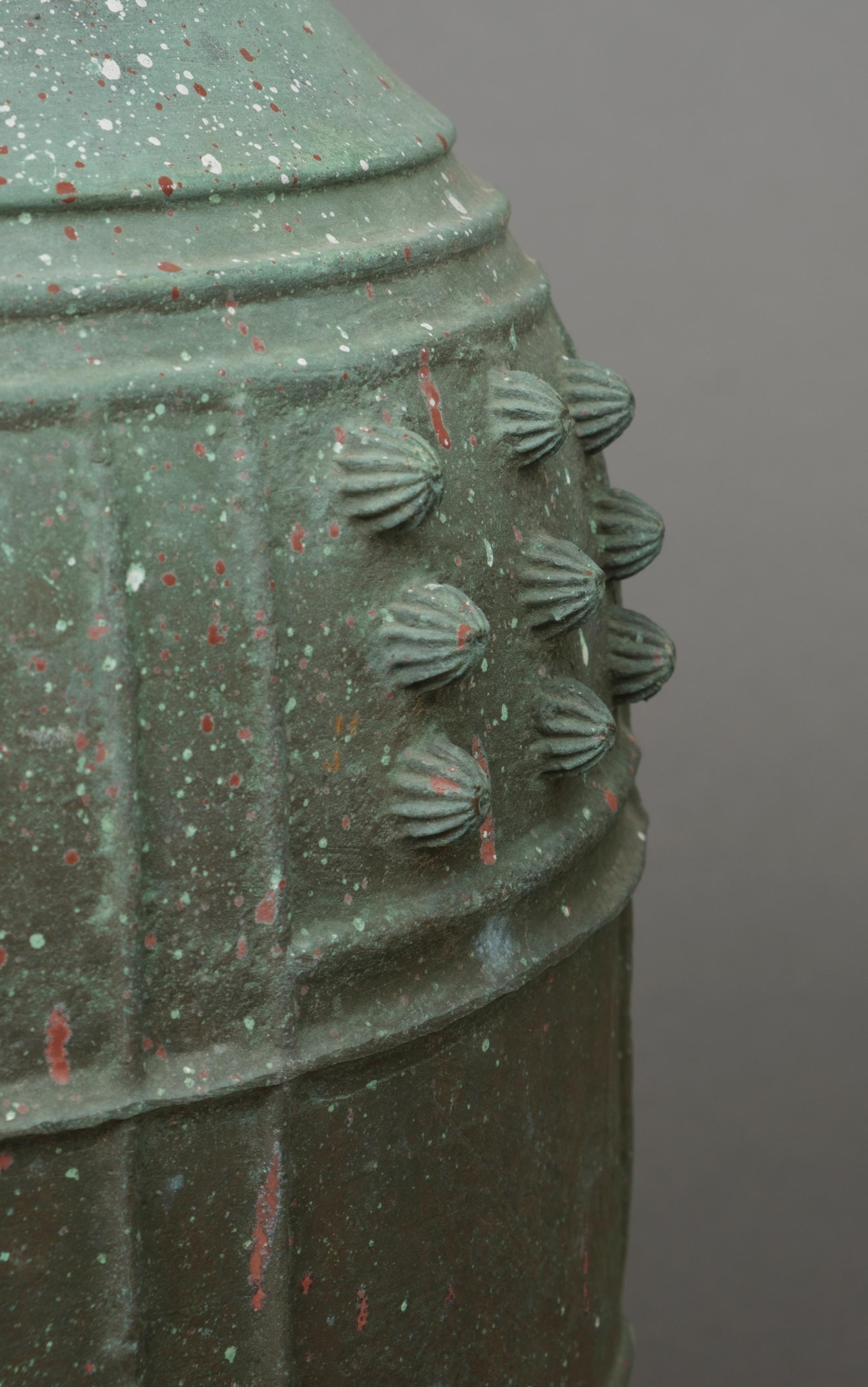 20th Century Heavy, Japanese bronze temple bell 梵鐘 (bonshô) of traditional shape For Sale