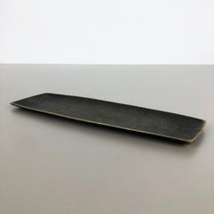 Elemento da scrivania a conchiglia in ottone di grandi dimensioni, epoca Hagenauer, Austria, anni '50
