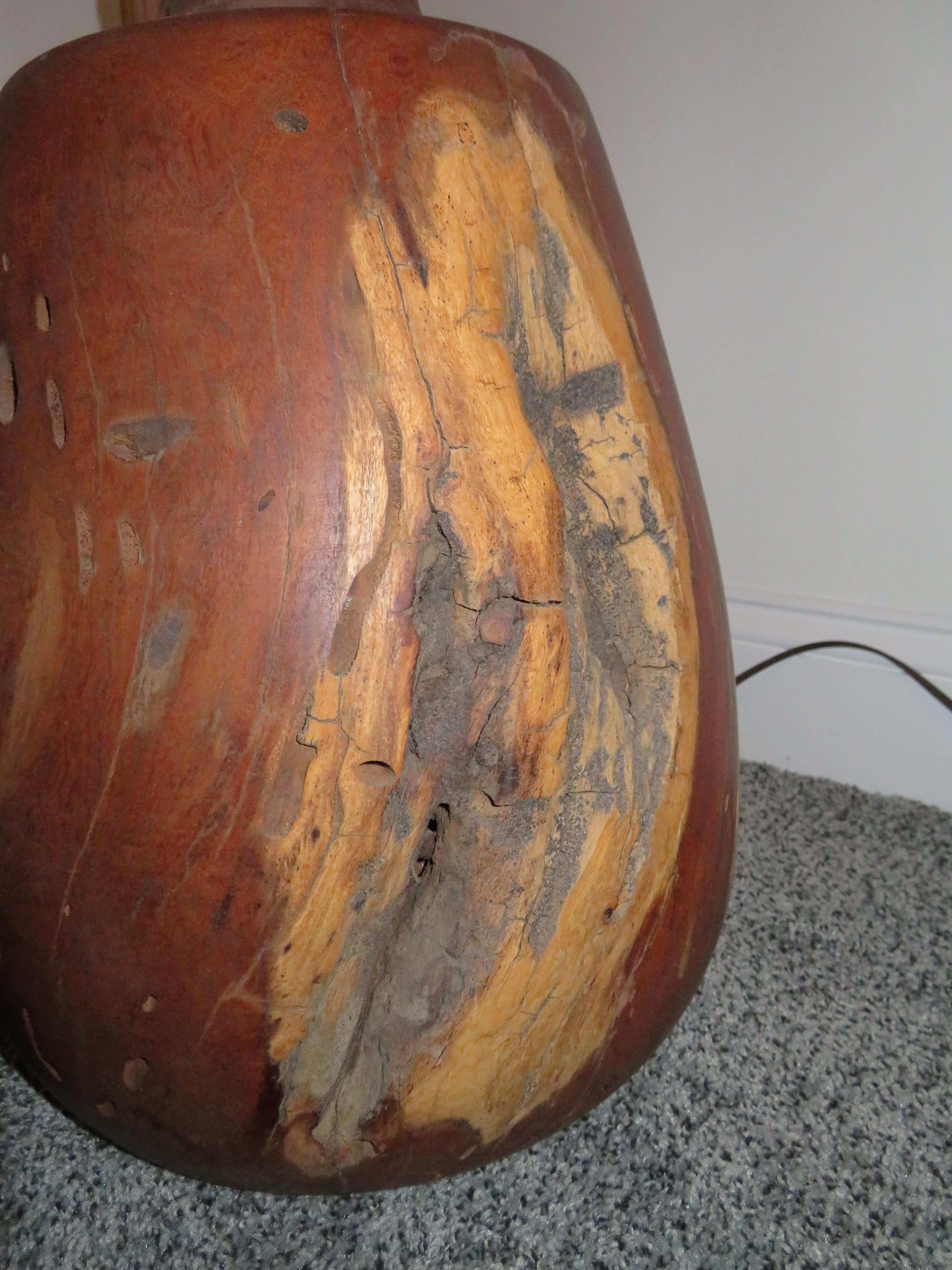American Heavy Large Organic Modern Manzanita Tree Root Lamp For Sale